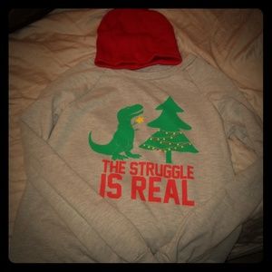 Christmas sweater and hat